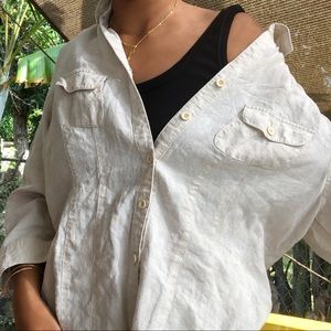 Vintage Linen shirt 🧡
